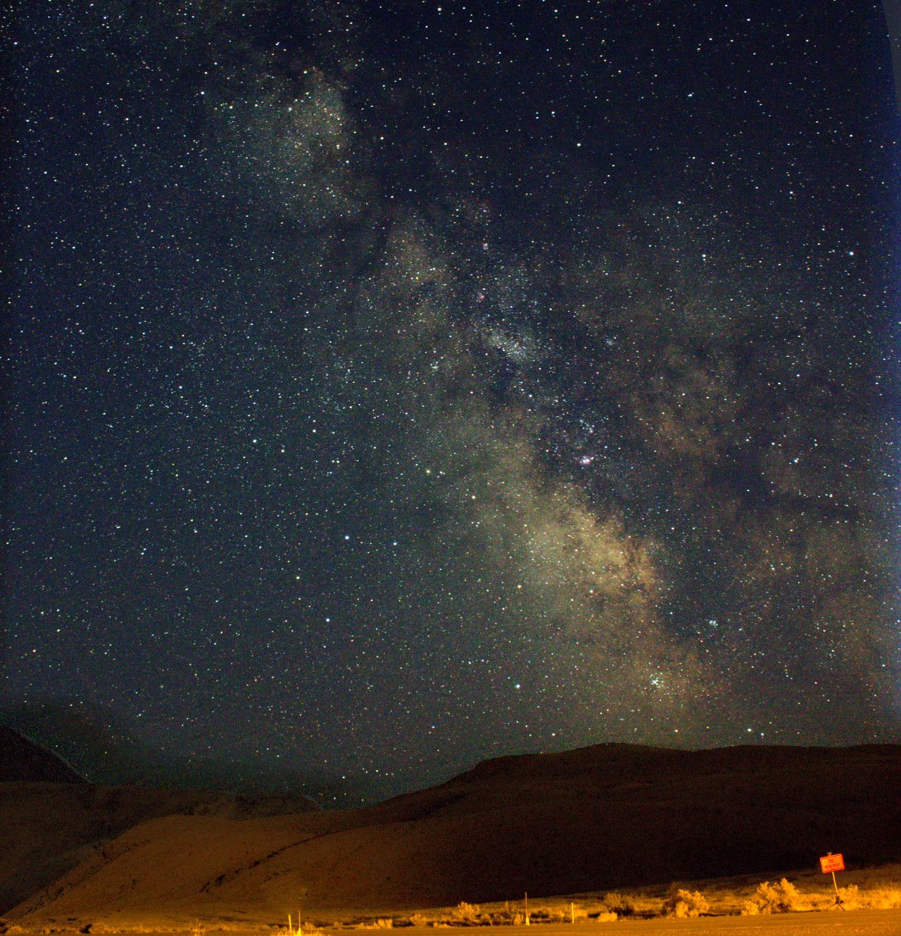 The Milky Way from Yellowstone National Park near the North Entrance