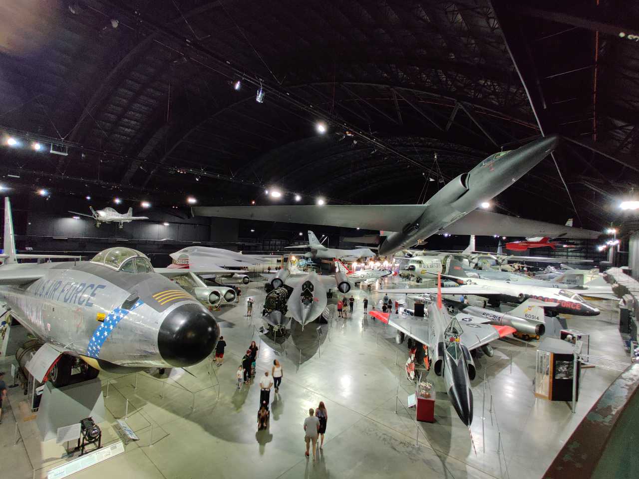 SR-71 wide angle view from the cafe balcony