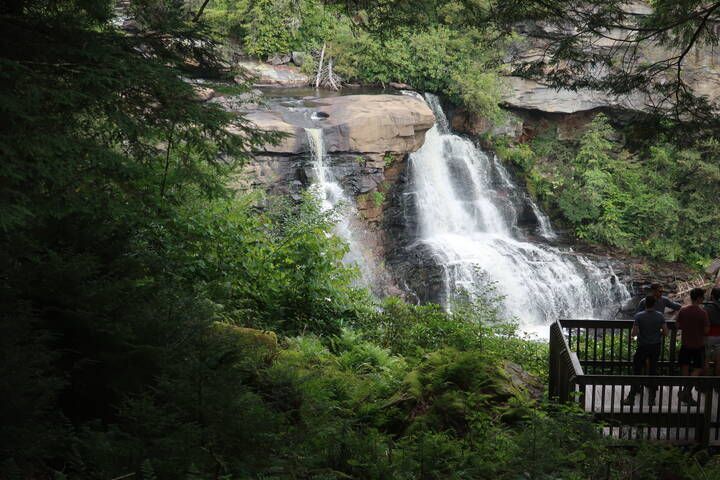 Blackwater falls in West Virginia