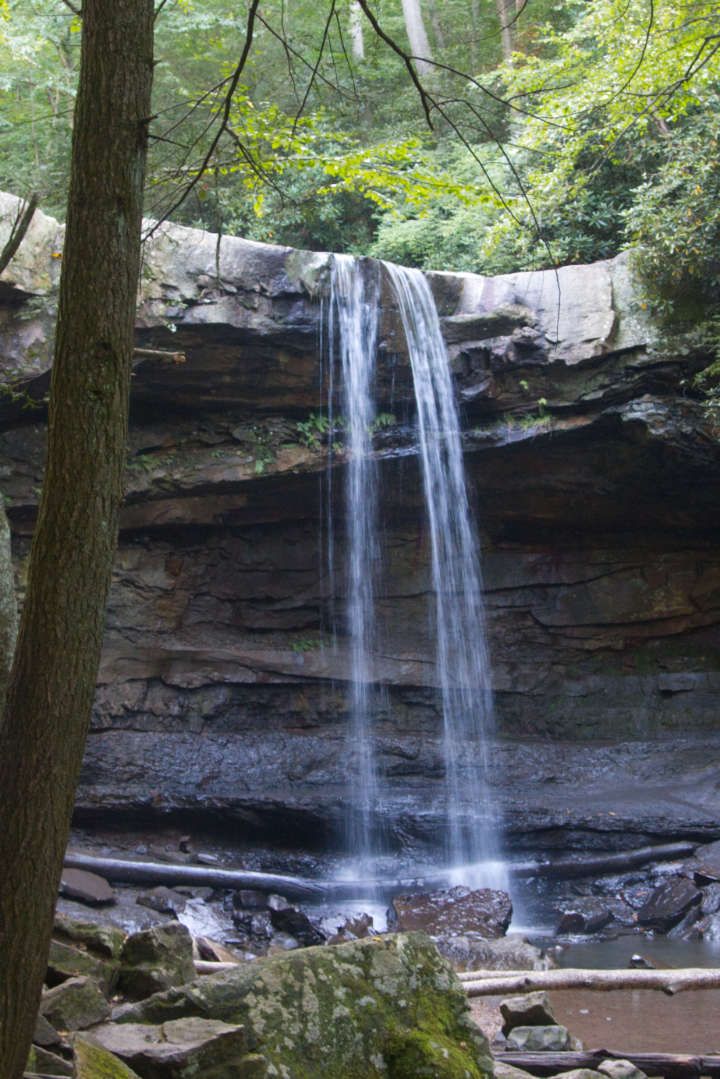 Cucumber Falls in Ohiopyle State Park Pennsylvania