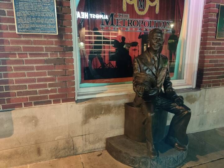 Don Knotts statue in Morgantown, West Virginia
