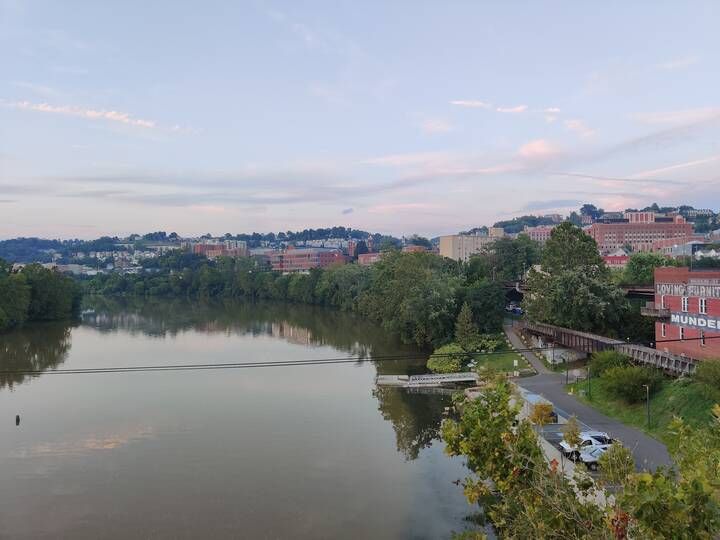 Downtown Morgantown from US19 Bridge