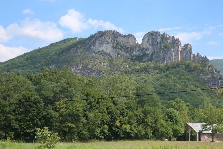 Seneca Rocks in West Virginia