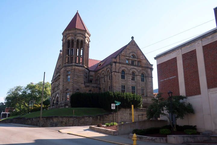 Stewart Hall and Clark Hall in West Virginia University